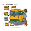 School Bus Planner Stickers: Effortlessly Organize Your Morning Wait | Nia - S1369/S1377