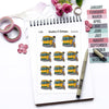 School Bus Planner Stickers: Effortlessly Organize Your Morning Wait | Nia - S1369/S1377