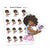 Frustrated Girl's Phone Drop Planner Stickers, Nia - S1381/S1389