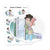 Charming Planner Stickers: Girl Drying Hair with a Towel, Nia - S1383/S1391