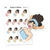 Relaxing Facial Massage Planner Stickers , Nia - S1398/S1406
