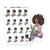 Plant Lover's Planner Stickers, Nia - S1396/S1404. Home Plant Care Essentials