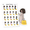 Work and Travel Planner Stickers, Nia - S1399/S1407