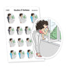 Room Refresh Nia Character Planner Stickers, S1426/S1429