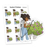 Gardening Planner Stickers - Flower Spraying, Nia - S1435/S1438