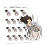 Read on a Hanging Chair - Book Lovers Planner Stickers, Nia - S1436/S1439