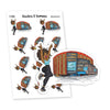 Attend a Concert Planner Stickers | Music and Fun Stickers for Journaling and Planning | Nia - S1445/S1450