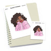 Large planner stickers / Extra large "Jada/Brown skin" - Reach for the Stars, L1417/XL1417
