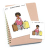 Large / Extra large planner stickers - Let's Get Lost, Nia/Brown skin, L1442/XL1442