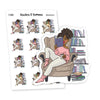 Read in a Chair Planner Stickers | Book Lovers and Cozy Stickers, Nia - S1444/S1449