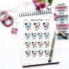 Hair Salon Vibes: Planner Sticker Set for Beauty Lovers, Nia - S1455/S1460