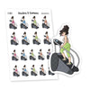 Fitness Girl Stair-Stepper Planner Stickers, Nia - S1458/S1463